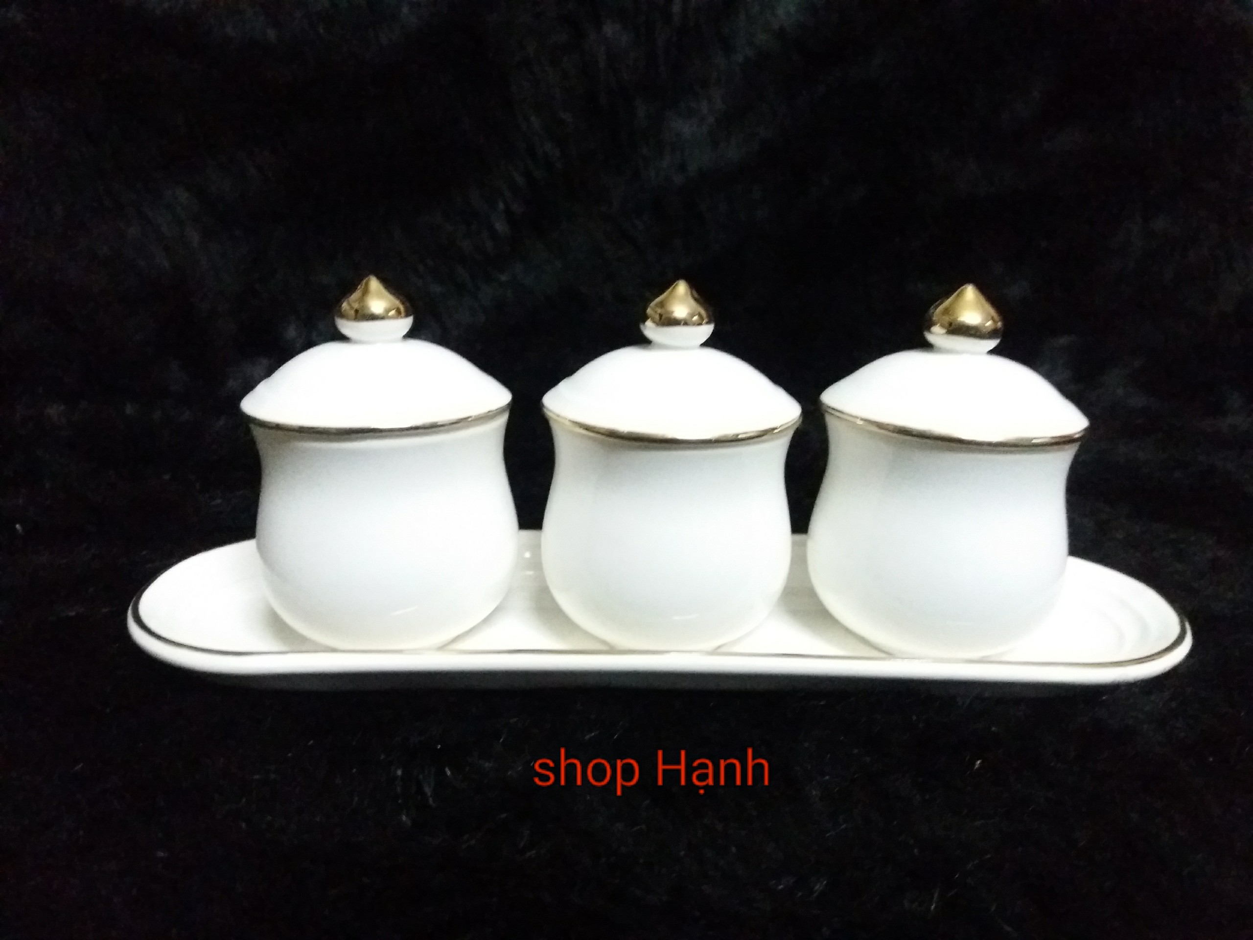 Bộ 3 chung nước có nắp thờ cúng