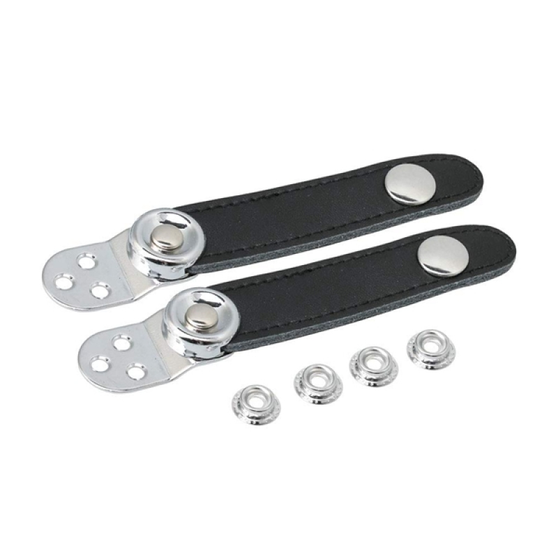 7.4X2.2cm Black Leather Adjustable Bellows Straps with Metal Extension Film 4 Buckle Fit for Accordion Malaysia