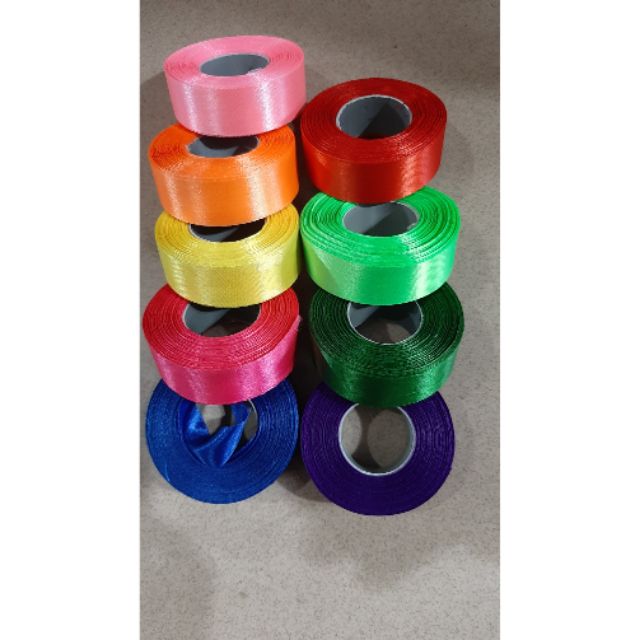 1 cuộn ruy băng lụa 2p làm đồ handmade
