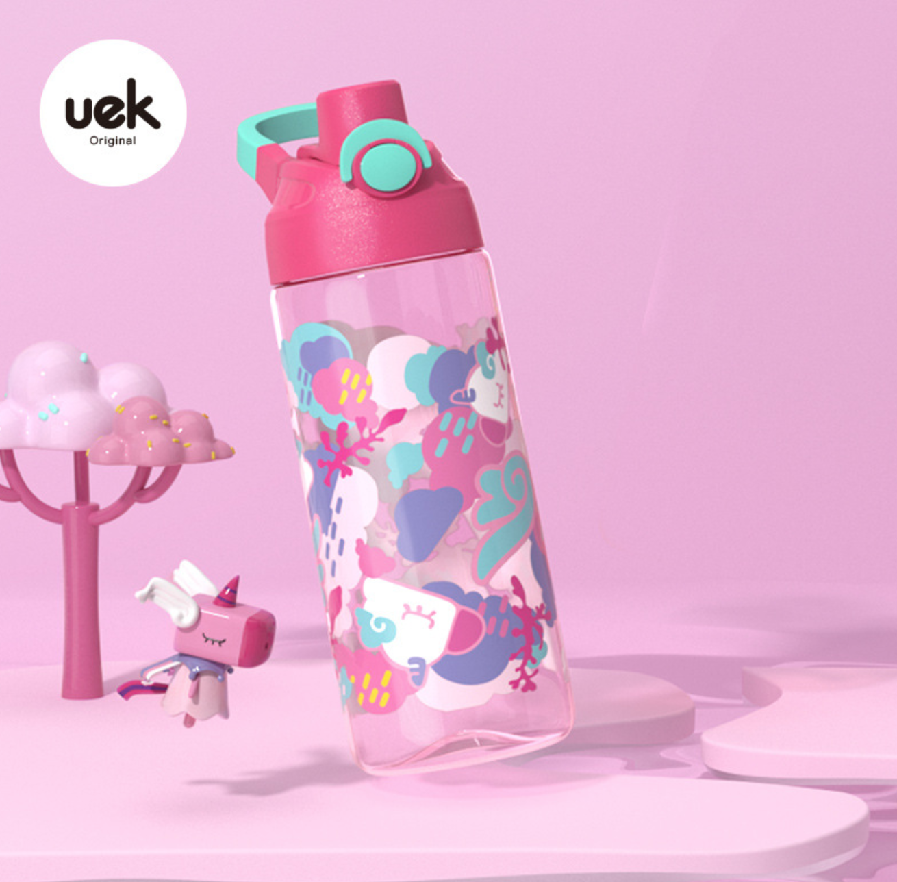 Bình Nước Cho Bé UEK Cao Cấp 460/670ml