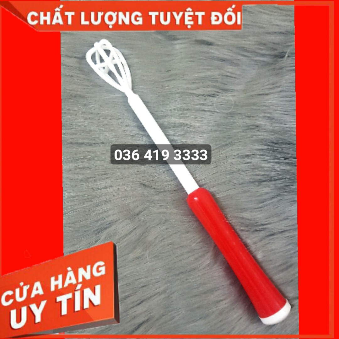 Cây sục đánh bông cafe que đánh trứng bằng nhựa