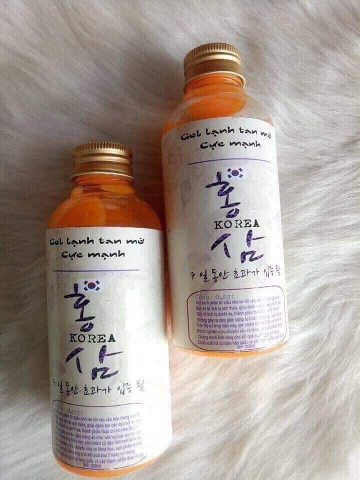 Gel lạnh tan mỡ bụng, đùi Hàn Quốc 300ml