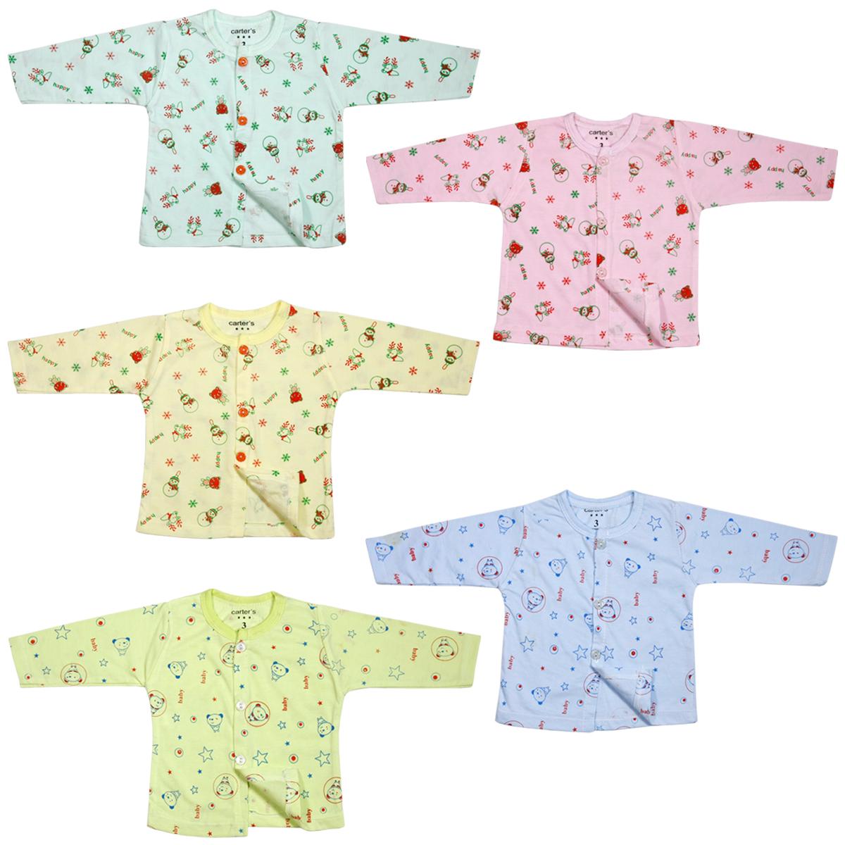 Combo 10 Áo Tay Dài Hoa cho trẻ sơ sinh từ 2-8kg 10ADHKF (100% Cotton ảnh và video thật) KIBA Fashion - Quần áo sơ sinh đồ cho trẻ sơ sinh