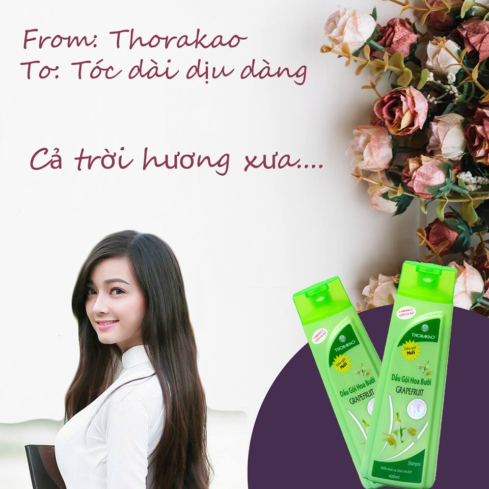 Dầu Gội Và Xả Thorakao Hoa Bưởi 400ml