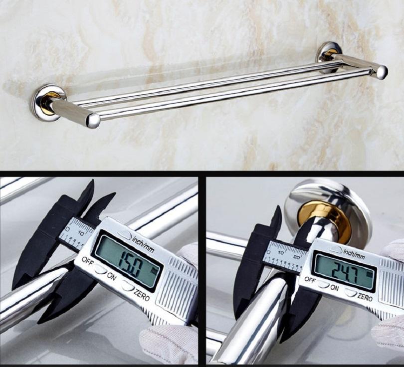 Thanh đôi inox treo khăn nhà tắm 70cm