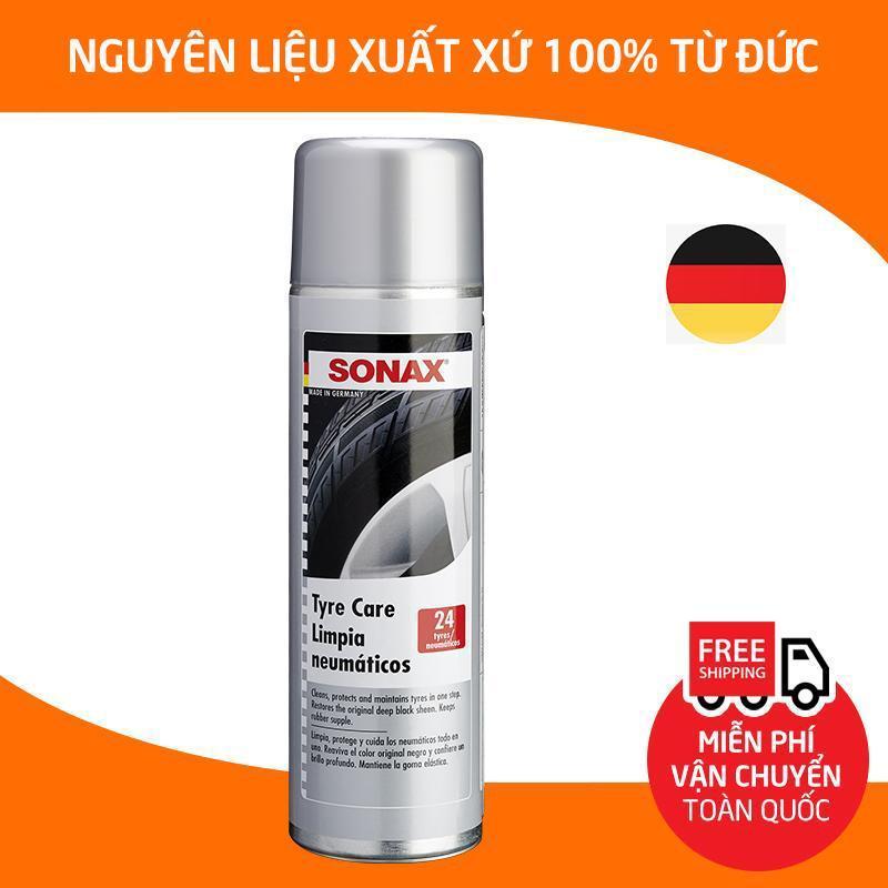 Sonax Tyre Care.Dung dịch làm sạch và bảo dưỡng lốp xe, ron cao su , bình xịt tạo bọt vệ sinh, làm bóng phục hồi màu đen lốp xe hơi, ô tô, xe tải, xe khách_SN-435300