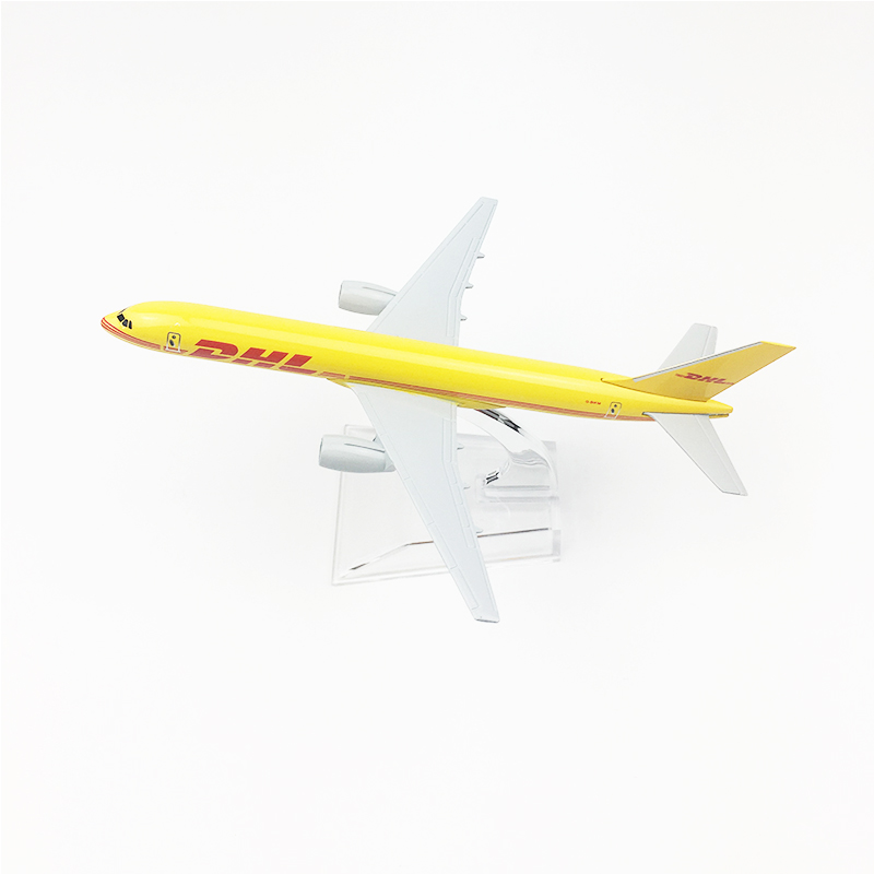 Mô hình máy bay DHL 16cm + đế trưng bày