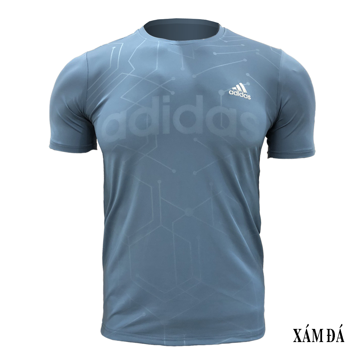 Áo thun nam cổ tròn thể thao tay ngắn adi.das cao cấp thời trang big size