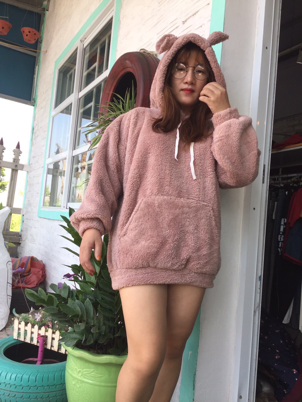 áo hoddi lông cừu