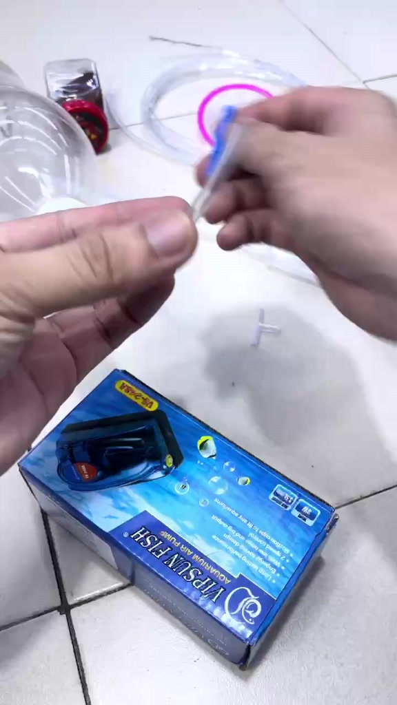 Combo bộ ấp artemia full 10 món ( Máy sủi 1 vòi hoặc 2 vòi )