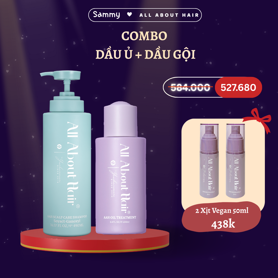 Combo Dầu ủ và Dầu gội ALL ABOUT HAIR