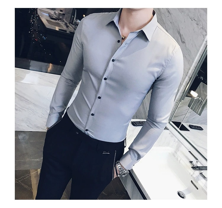 1 sét quần âu Vinteck + áo sơ mi lụa Cao Cấp