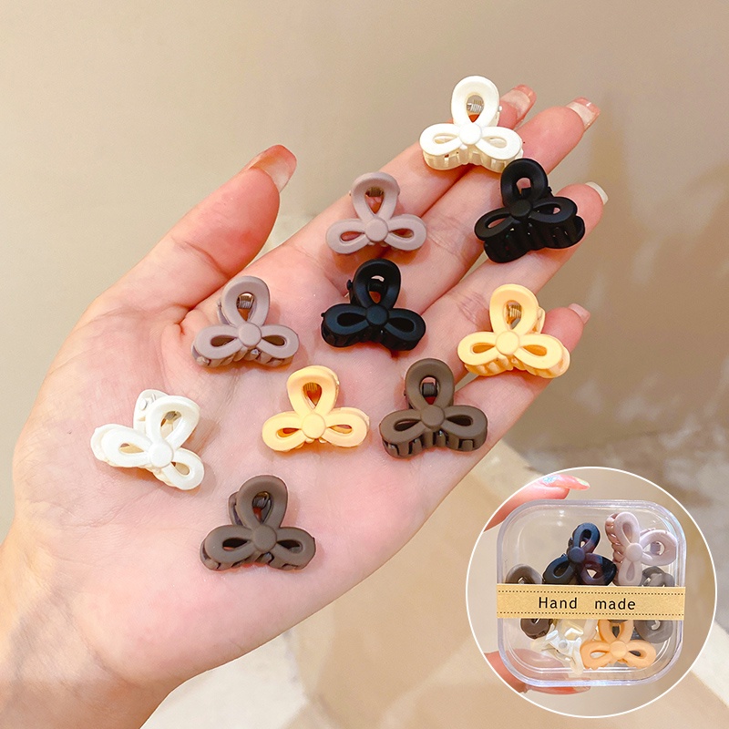 Kẹp Tóc Cà Phê Mini Màu Cà Phê Phong Cách Hàn Quốc Mới Cho Nữ