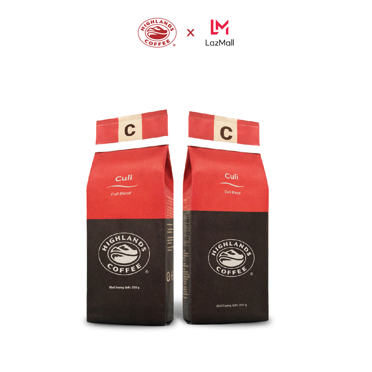 [Super Sale 12.12 from 8Pm December 11-14. Free 01 Highlands Bucket Hat] Combo of 3 Culi Highlands Coffee Roasted and Ground Coffee 200g