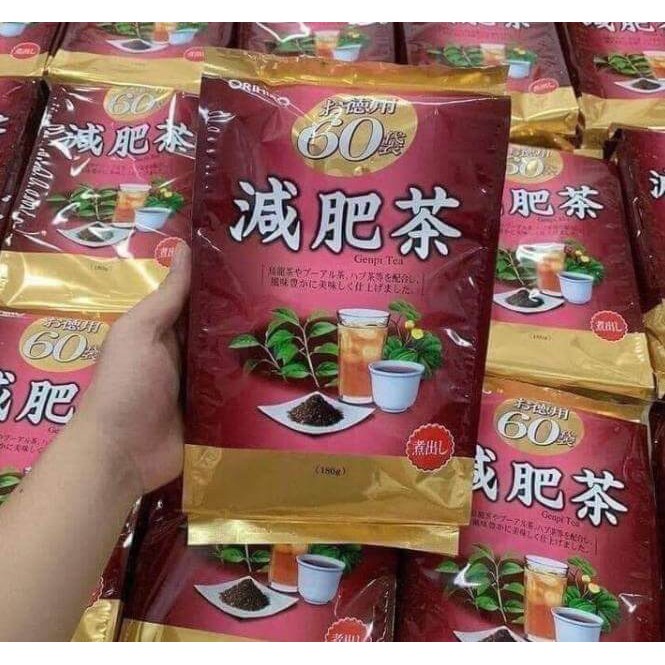 Trà Giảm Mỡ Bụng Genpi Tea Orihiro - Túi 60 gói