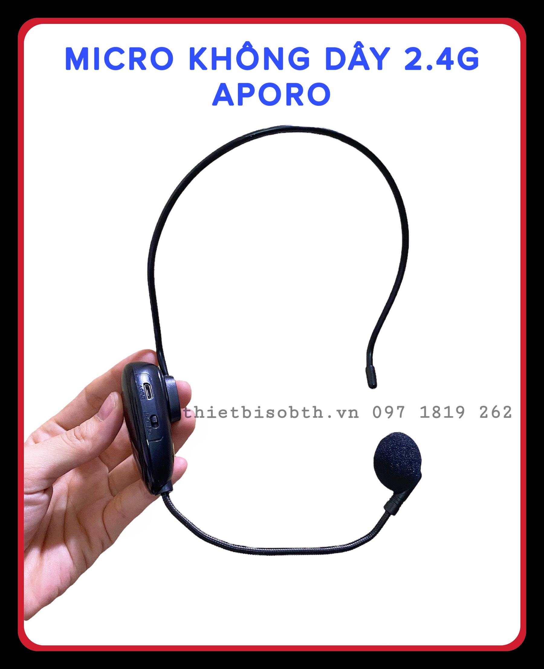 Micro Aporo 2.4G không dây dùng cho máy trợ giảng , hàng zin theo máy chính hãng APORO