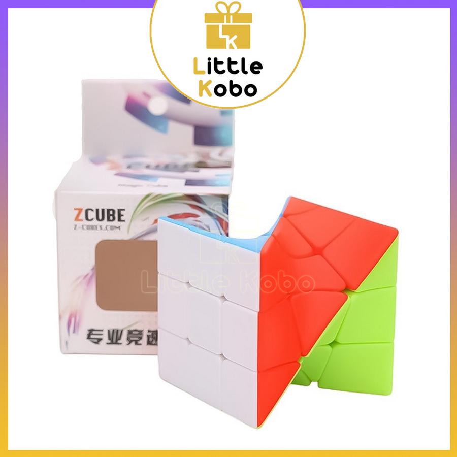 Rubik Twist Torcido 3x3 Z-Cube Rubic Xoắn Biến Thể Stickerless Đồ Chơi Trí Tuệ Trẻ Em Phát Triển Tư Duy - Little Kobo