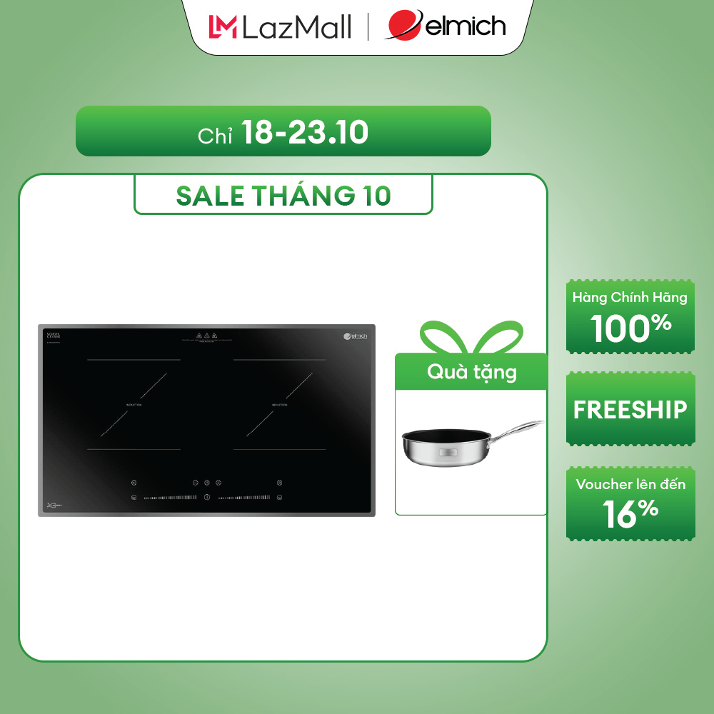 (Chỉ 25-29.10)Bếp từ đôi Elmich ICE-3492