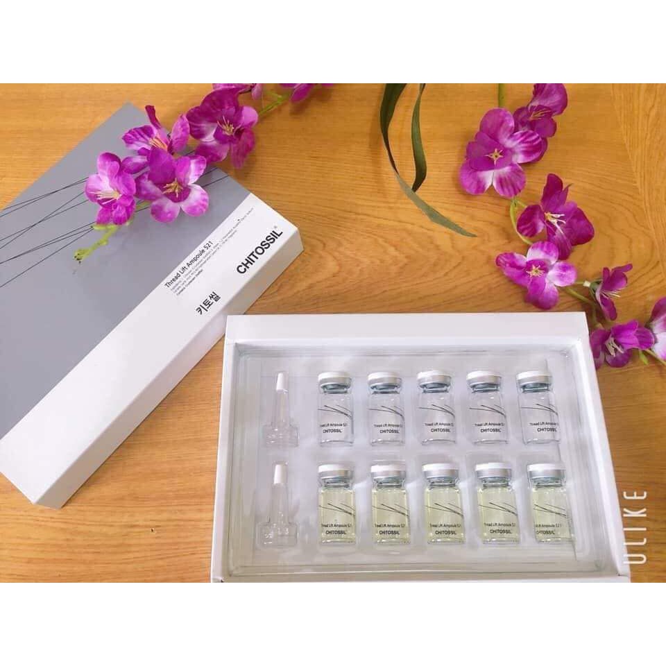 [HCM]Chitossil  CẤY CHỈ TƠ TẰM nâng cơ xóa nhăn set 5 cặp