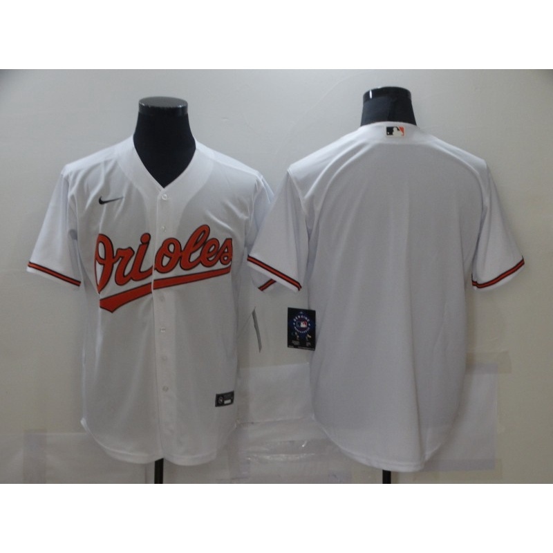 MLB Baltimore Orioles White Black Orange Grey Elite Baseball Jersey