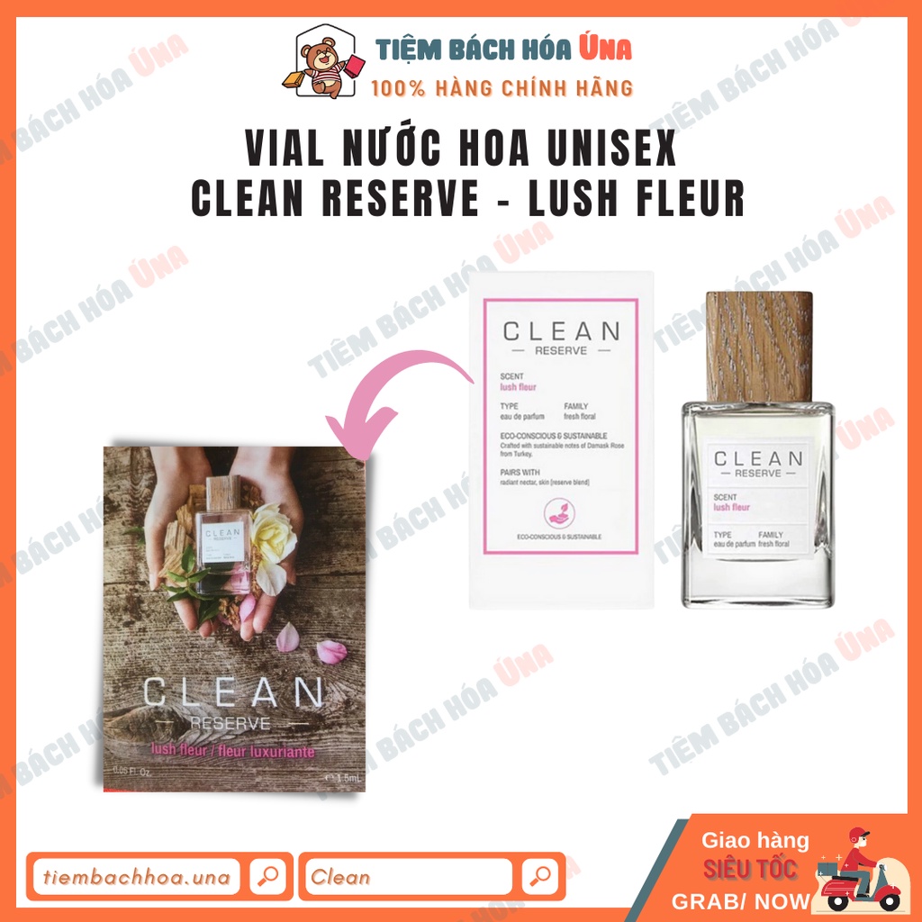 Mẫu thử, sample, vial NƯỚC HOA UNISEX CLEAN Reserve