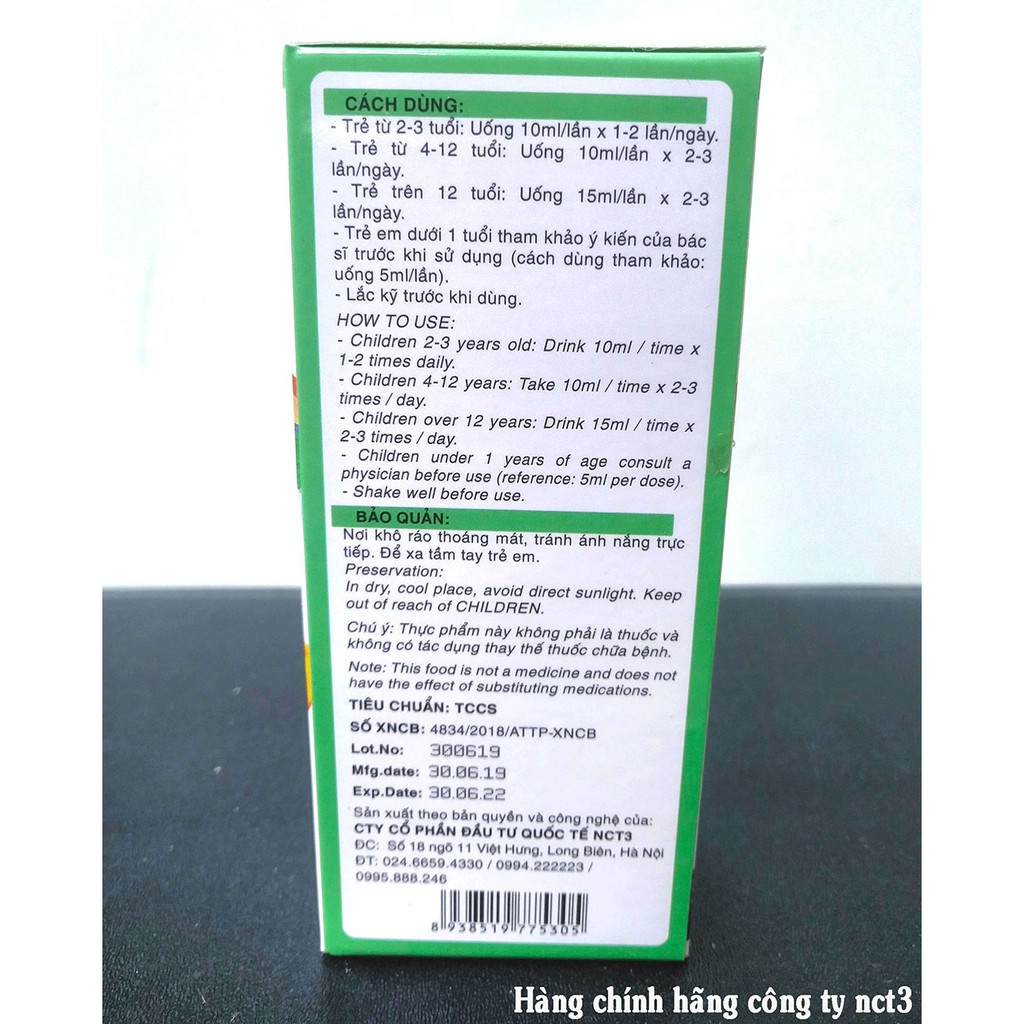 Siro PlusMin kháng thể ăn ngon cho trẻ em 100ml