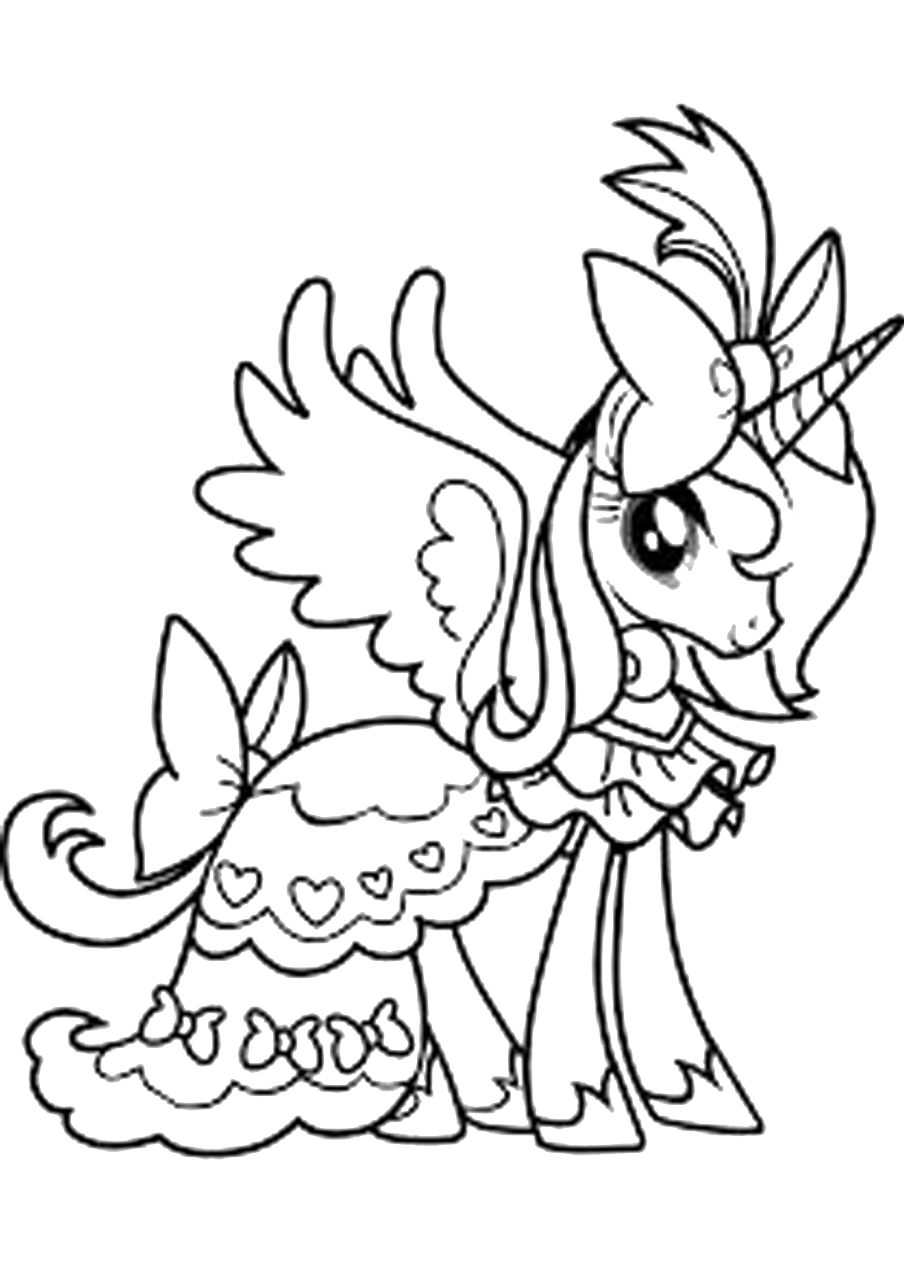 Tranh tô màu ngựa Pony | Ngựa pony, Công chúa luna, Công chúa celestia