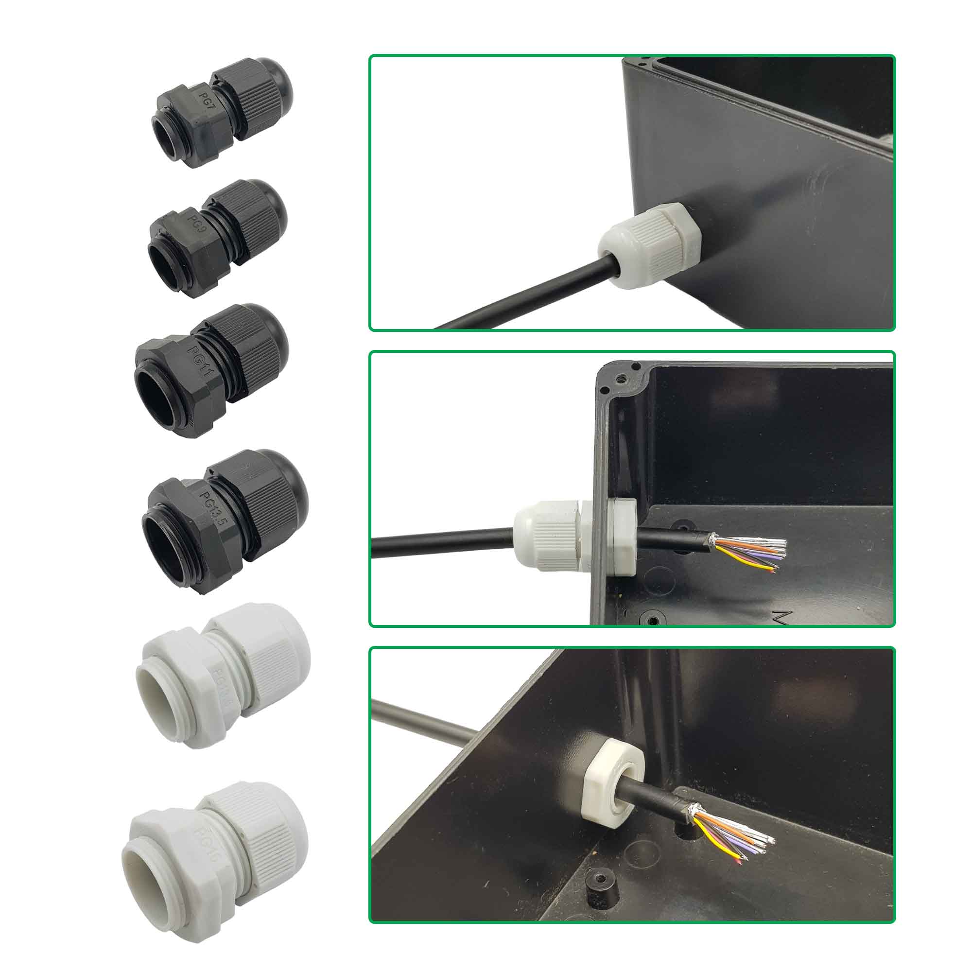Ốc siết cáp nhựa (luồn dây điện)