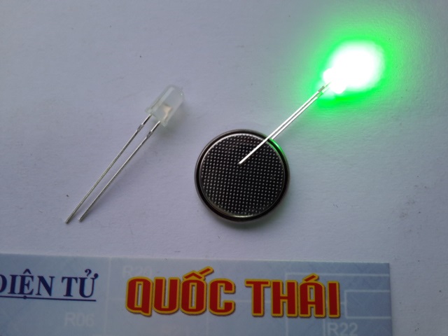Combo 10 led siêu sáng đục xanh lá 5mm