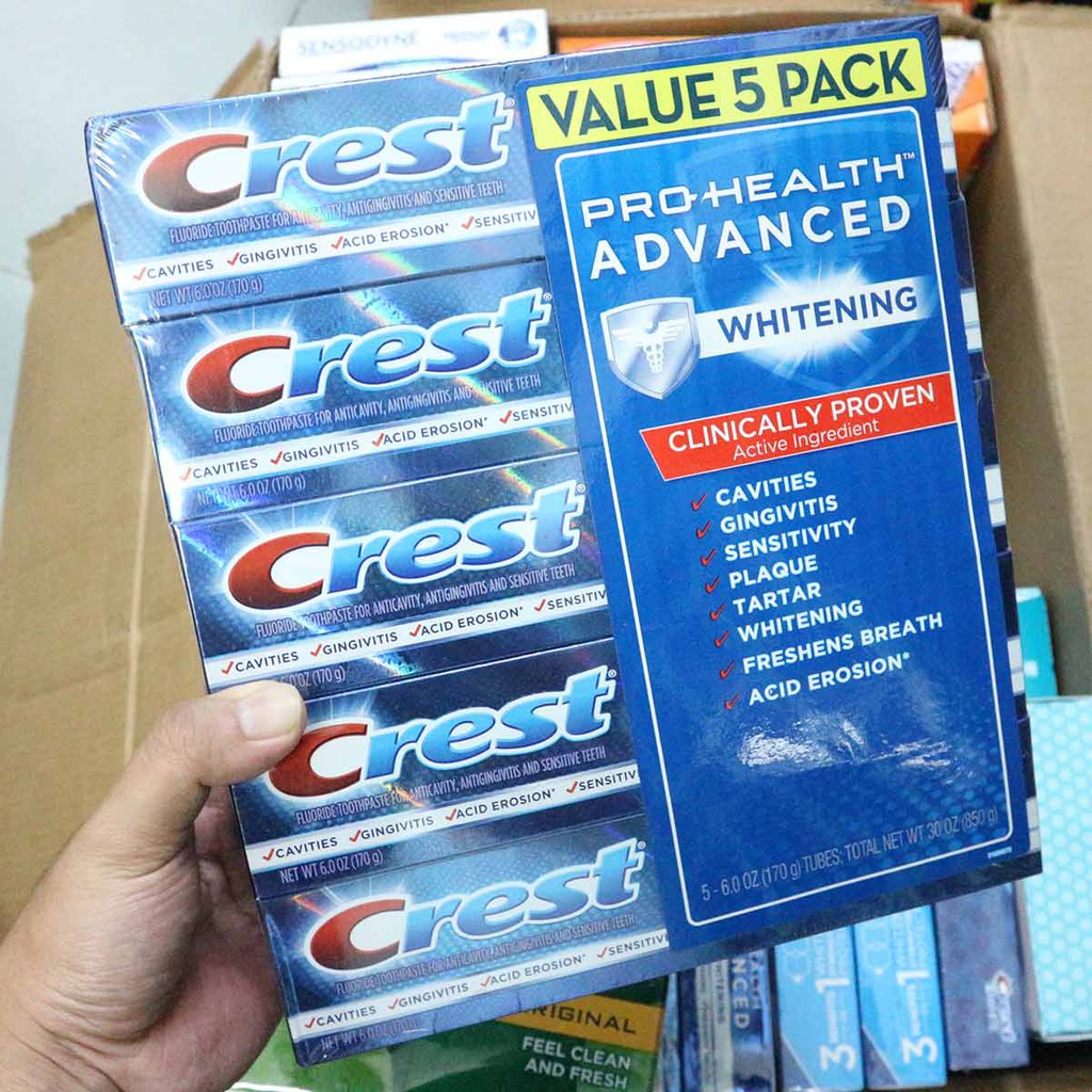 Kem đánh răng Crest Pro –Health Advanced- Hàng Nhập Mỹ