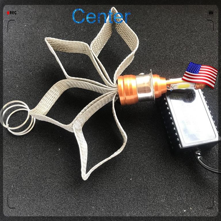Đèn pha led H4 2 led có râu tản nhiệt - Siêu Giá
