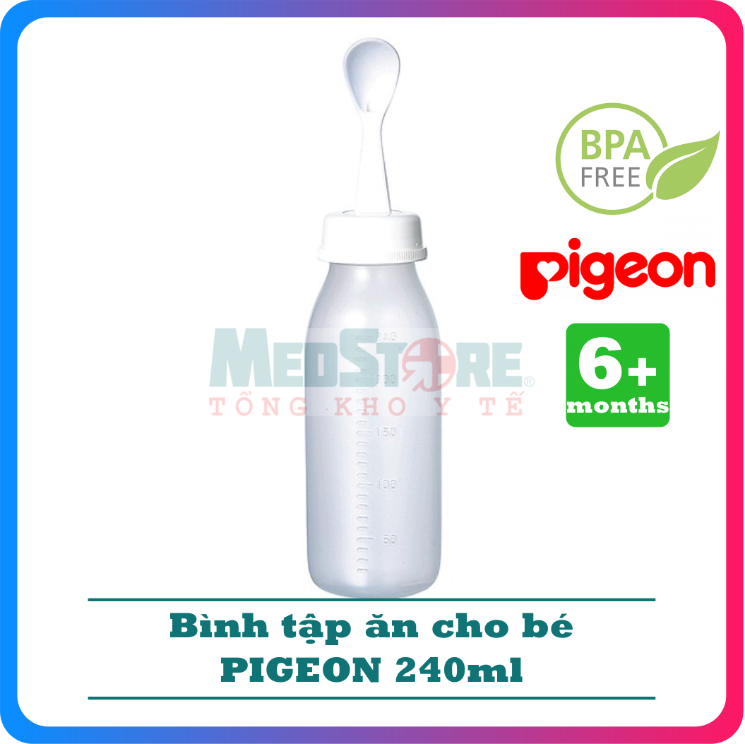 Bình tập ăn PIGEON (120ml và 240ml) - TBYT Medstore