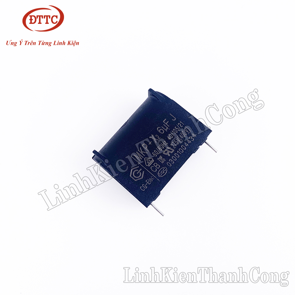 Tụ Bếp Từ CG 6uF 275VAC 400VDC Đứng