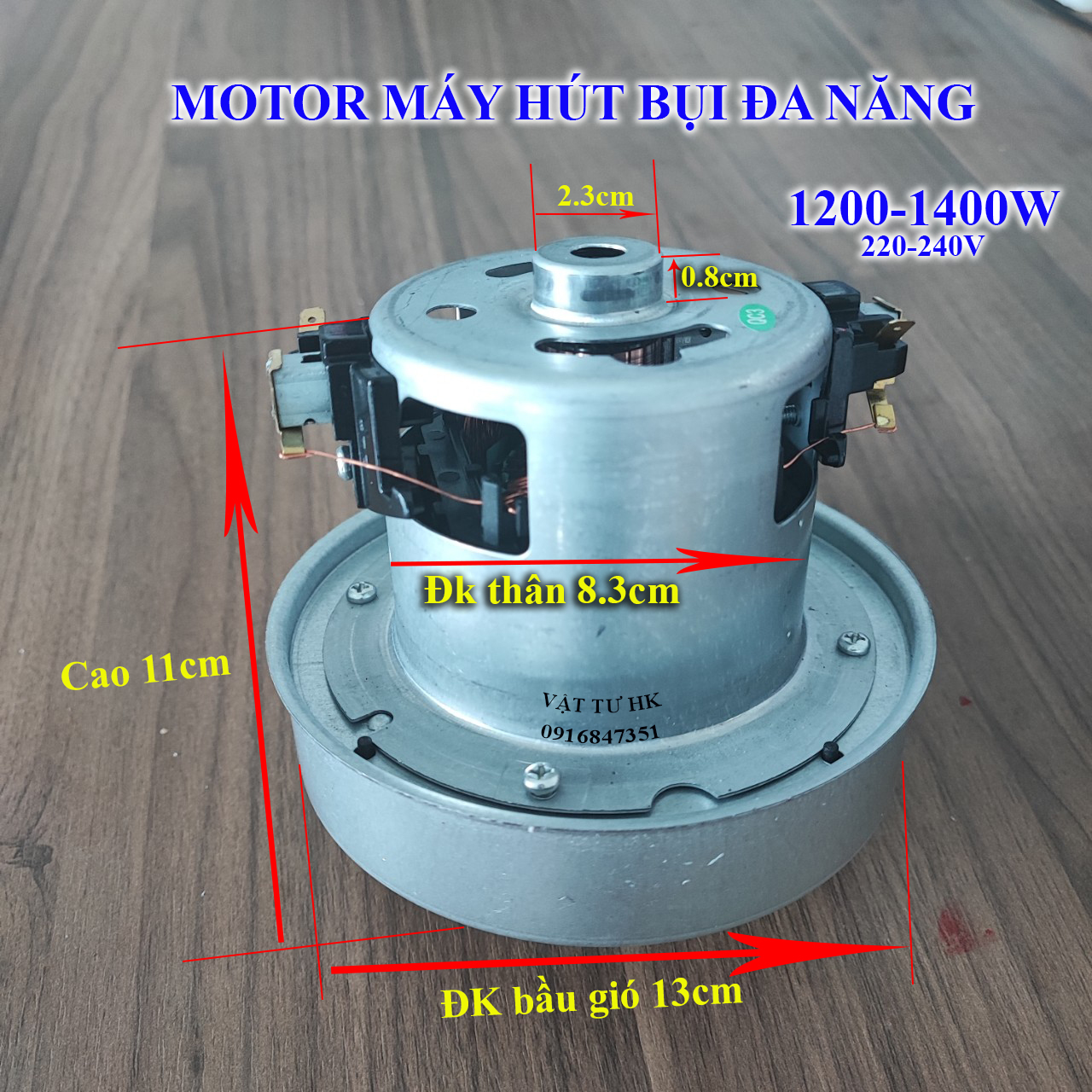 Motor động cơ máy hút bụi đa năng - 100% dây đồng (chọn đúng cỡ khi đặt hàng) - Mô tơ các size cỡ