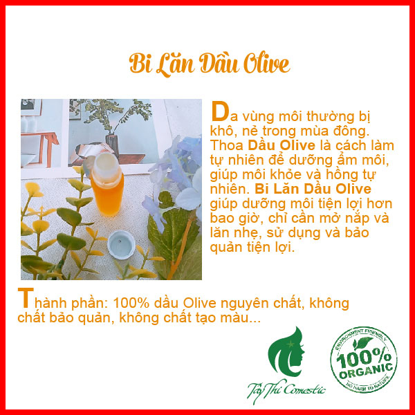 Bi Lăn Dầu Olive Dưỡng Môi Tây Thi