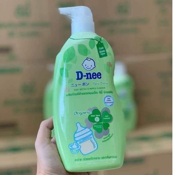 Nước Rửa Bình Sữa Dnee Organic Chai 620ml (Mẫu mới)