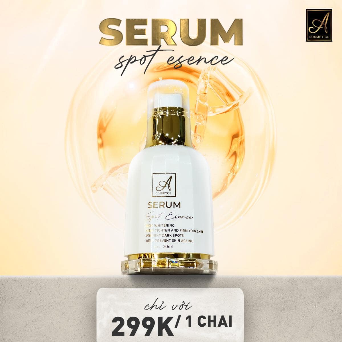 SERUM SPOT MẪU MỚI 2024 30ML ACOSMETICS