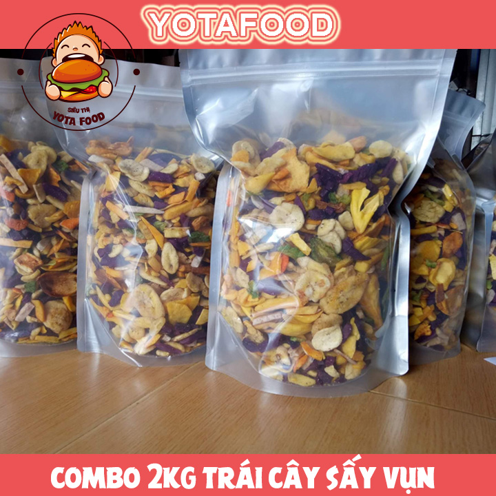 Combo 2 kí Trái Cây Sấy ( Thập Cẩm Sấy hàng vụn) Đủ vị