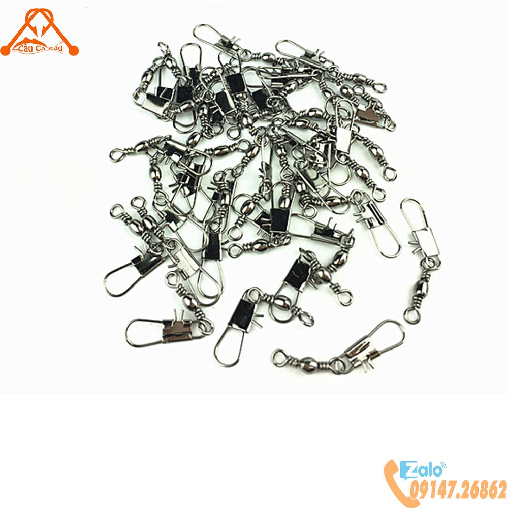 Combo 10 khóa link chống xoắn - link câu cá | caucaedu