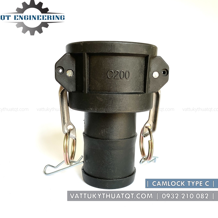Khớp Nối Nhanh Camlock Bằng Nhựa PP Kiểu C (Cái Đuôi Chuột) - VATTUKYTHUATQT.COM
