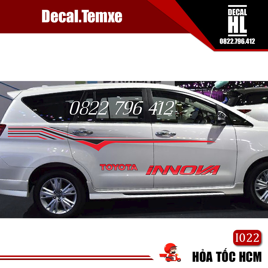 Tem dán sườn xe Innova đẹp I022