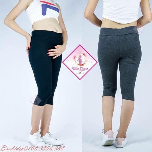 Quần Lửng Bầu Cạp Chéo, Chất Cotton Co Giãn 4 Chiều.