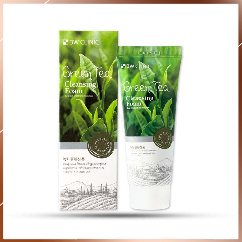 Sữa Rửa Mặt 3W Clinic Cleansing Foam GreenTea