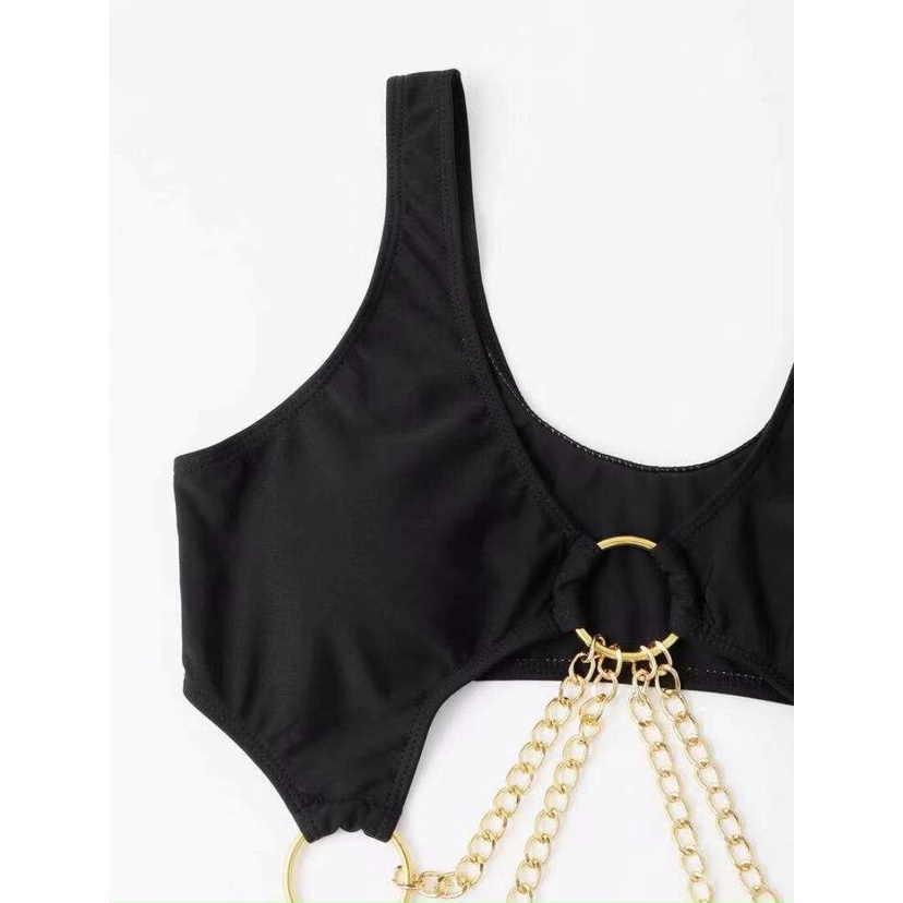 Bikini liền thân phối xích sexy