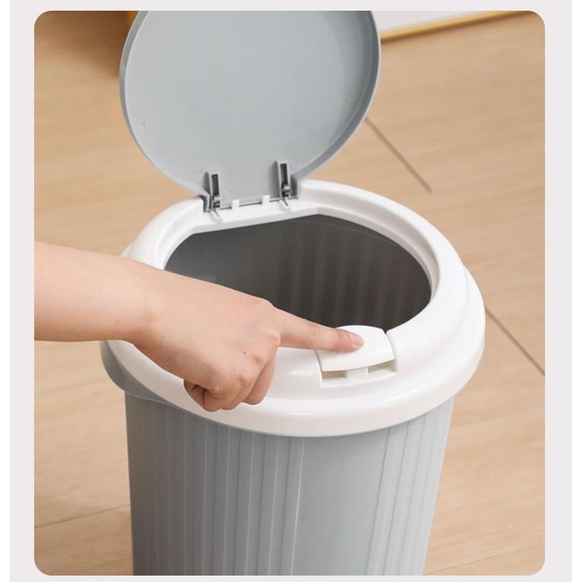  { NEW 2024 }Thùng Rác Mẫu Mới 27x21.7x17cm Sọc Chìm 