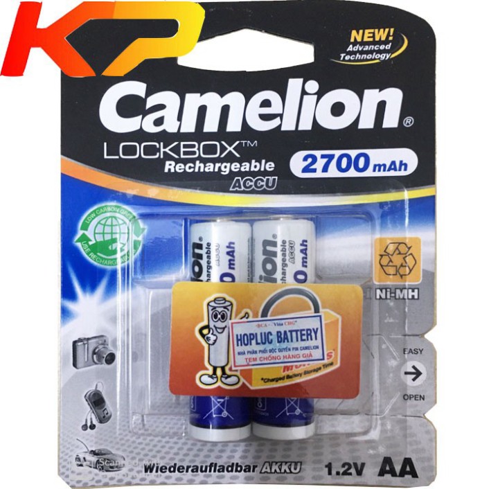 Pin AA Sạc 2700mah CAMELION chính hãng.