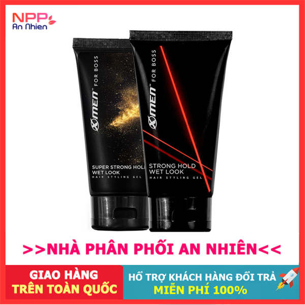 Combo 2 Keo vuốt tóc X-Men For Boss Gel Strong Hold Wet Look 150g + Super Strong Hold Natural Look 150g giá rẻ