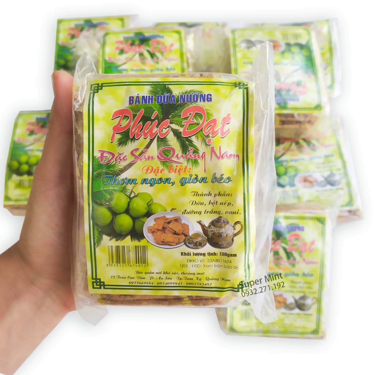 HCMSiêu Tiết Kiệm Gói Bánh Dừa Nướng - Đặc Sản Quảng Nam - Đồ ăn vặt -