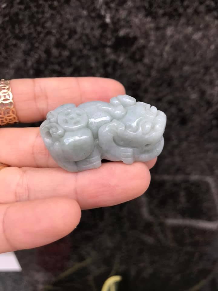 TỲ HƯU NGỌC CẨM THẠCH TRẮNG SIZE LỚN