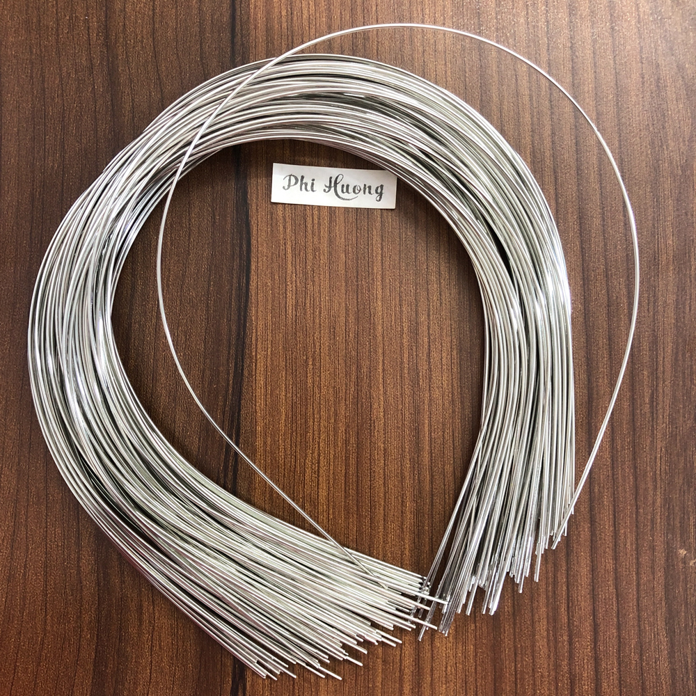 3 cái phôi cài tóc, xương bờm inox 1mm - 4mm